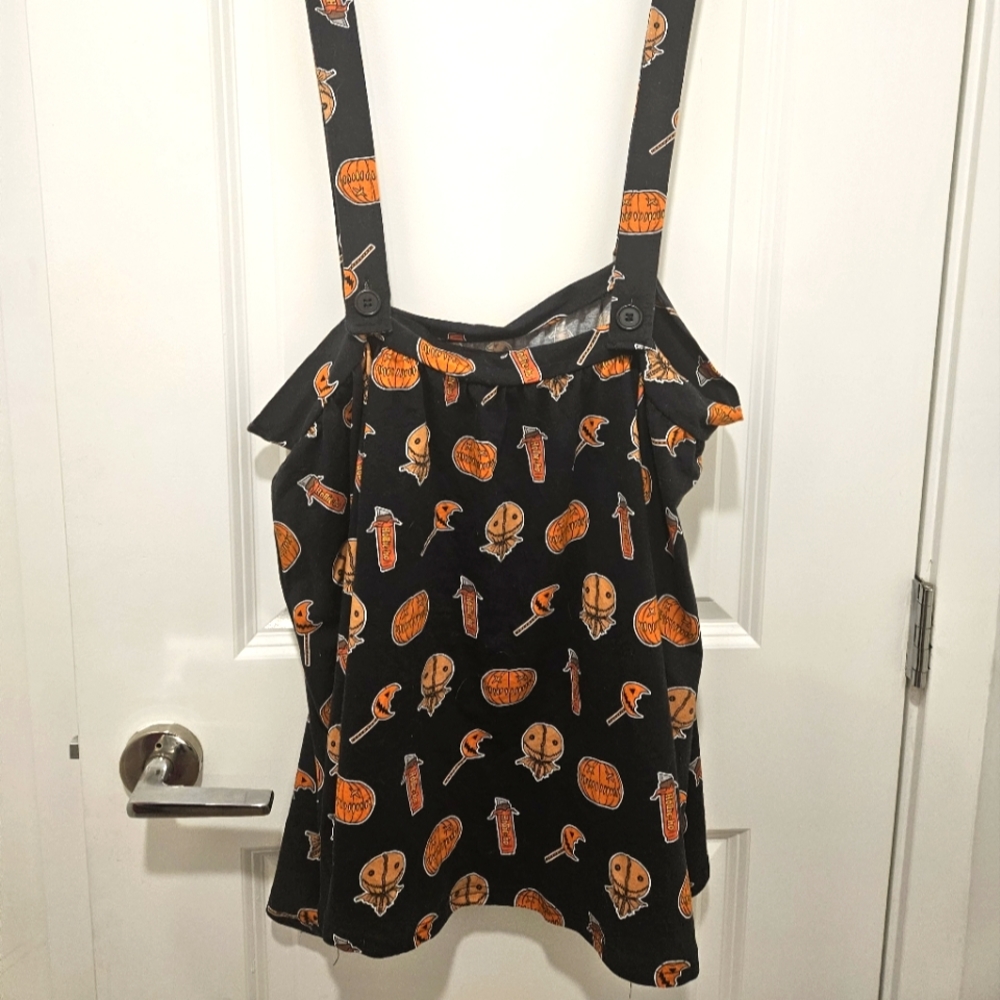 Sam Trick R Treat Horror Skirt Overalls
